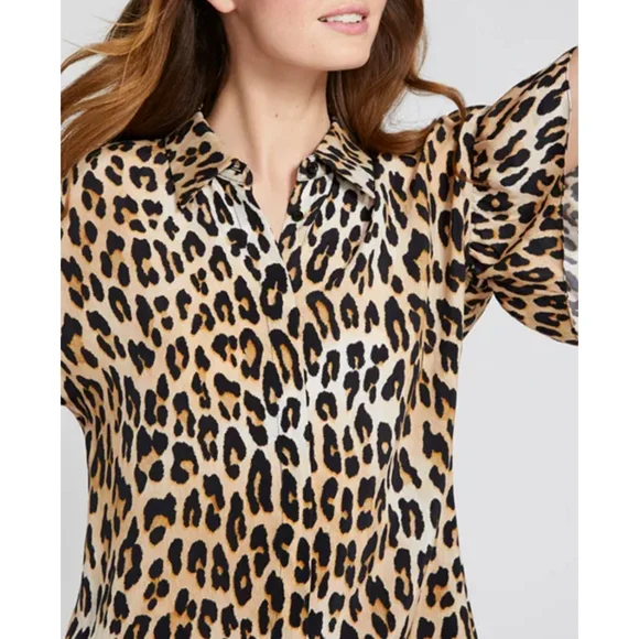 Alice + Olivia Jude Leopard Print Mini Dress Women's Medium MSRP $295 CURRENT - Picture 3 of 10